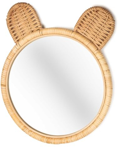 Kidsdepot Bambus Wandspiegel Minon Natur 20010682 Spiegel Bärenohren