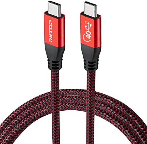 RIITOP USB 4 Cable 1M USB C to C Cable 40Gbps, USB4.0 Cable Support 100W Fast Charging,8K Video Display, Compatible with Thunderbolt 4/3