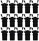 EXCEART Trash Bag Clips Trash Bin Buckle 50pcs Trash Can Lid Lock Self-Locking Replacement Catch Waste