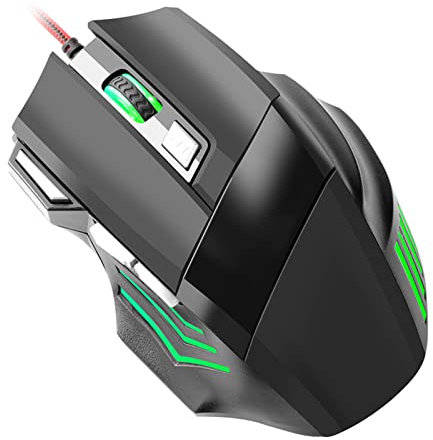 Gaming Mouse, Ergonomic and Streamlined Design, RGB Backlit, 4 Selectable DPI, Possesses Optical Engine, Plug and Play, Wired Mechanical Mouse, Suitable for Your Friends