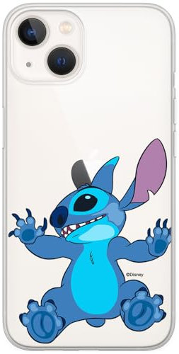 ERT GROUP mobile phone case for Iphone 13 MINI original and officially Licensed Disney pattern Stitch 021 optimally adapted to the shape of the mobile phone, partially transparent