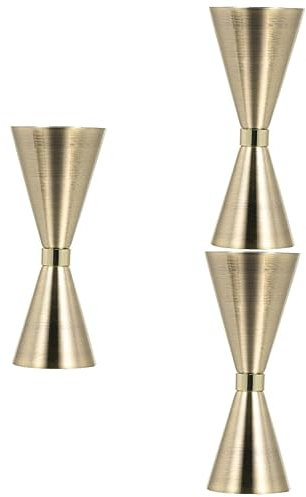 BESTonZON 3st Weinmesser Doppel-cocktail-jigger Aus Metall Bar Jigger Messen Jigger Messbecher Für Barkeeper Unzen Tasse Jigger 2 Oz 1 Oz Unzen in Jigger Mixer