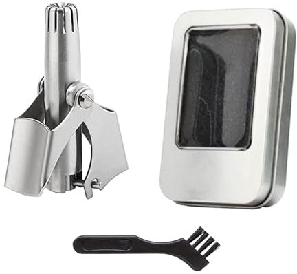 Coupe Nez Manuelle En Acier Inoxydable, Coupe Nez Manuelle, Coupe-Poils Nez, Tondeuse à Poils De Nez, Tondeuse Nez Oreilles, Tondeuse à Poils Nasaux, pour hommes et aux femmes
