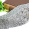 Whakano 5 Meter 10cm Fransenborte Fransen Spitzenband,Fransenband Stoffbordüre,Meterware,Dekoband Zierband Dekoborte,für DIY Nähen Basteln,Kostüme,Kleidung,Vorhänge,Sofa,Handwerk Dekoration,Grau