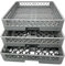 Morleos cestello lavastoviglie, cestello posate, scolapiatti, diverse varianti disponibili: piatti, posate, bicchieri - 50 x 50 x 10 cm cestello lavatrice (Set di cestelli per i piatti)