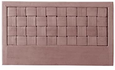 Vente-unique Jenna - Testiera da letto in velluto, 160 cm, colore: Rosa antico