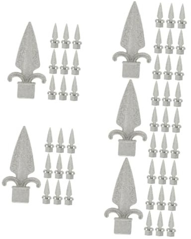 Kisangel 50pièces Décorations De Jardin Aluminium Pour Finition De Clôture Toppers Élégants Pour Poteaux De Jardin Accessoires Décoratifs Pour Aménagement Extérieur