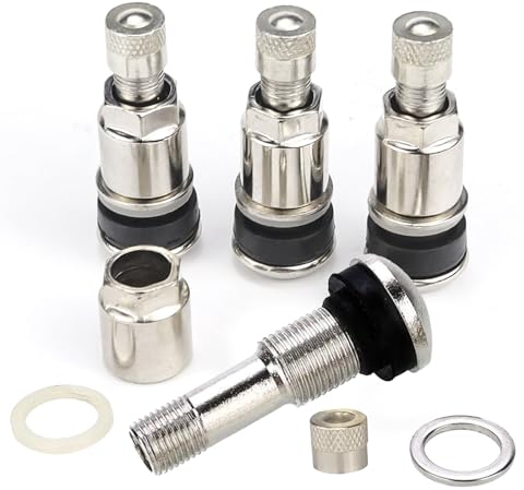 4 StüCk Reifenventil,Metallventile FüR Alufelgen,Autoreifen Ventil,Autoventil,Ventil,Universal-Metallventile,Radventil Auto, Luftventil Autoteile,Reifenmetallventil