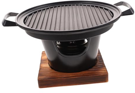 POPETPOP Horno De Barbacoa Portátil Mini Para Camping Parrilla De Sin Humo Para Asar Al Aire Para Personas