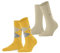 Burlington Damen Socken Everyday Mix Multipack W So Baumwolle gemustert 2 Paar, Gelb Mustart 1318, 36-41