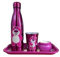 Homadict – Coffret Cadeau Lotso - Bouteille Isotherme + Plateau Métal + Petite Boîte Métal + Gobelet Métal – Licence Officielle Toy Story