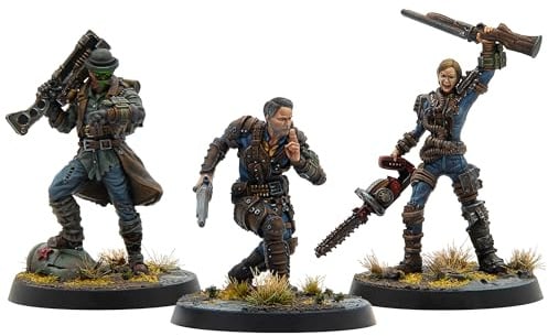 Modiphius Entertainment Fallout: Miniatures - Unaligned: Legends of Vault 76-3 Figuren aus Kunstharz, Appalachia Wave, unlackiert & unmontiert, lizenziert