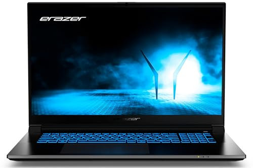 ERAZER Scout E30i 43,9 cm (17,3 Zoll 144Hz) Full HD Gaming Laptop (Intel Core i7-13620H, 16GB DDR4 RAM, 512GB PCIe SSD, GeForce RTX 4050 6GB GDDR6 VRAM, Win 11 Home)