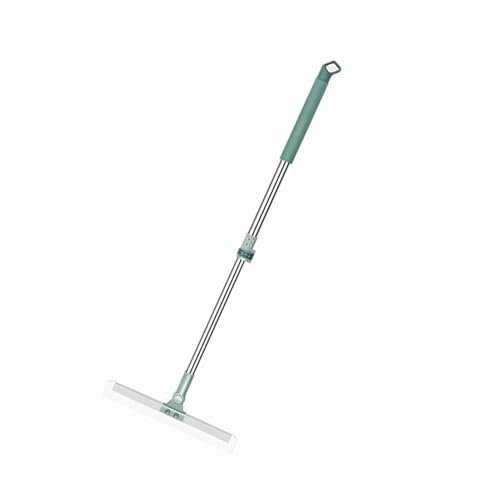 Tergipavimento, Spazzolone per Pavimenti in Gomma, Tergipavimento per Piastrelle con Asta Telescopica Regolabile, per Piastrelle, Garage, Terrazza, Bagno, Finestra (35 cm)