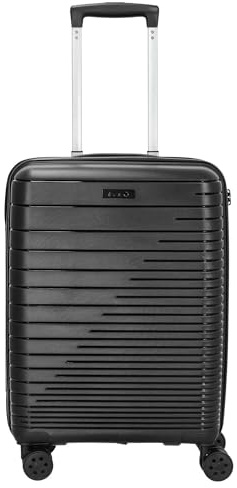 D&N Travel Line 4600-4-Rollen-Kabinentrolley S 55 cm Black