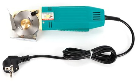 Elektrisch Schere Stoffschneider Rollschneider Rund Schneidemaschine Rundmesser 170W 70mm für Stoff, Leder, Basteln, Nähen, Quilten 800r/min