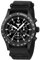 KHS Platoon Black Steel Solar Chronograph KHS.PLABSSC.NB mit Natoband schwarz