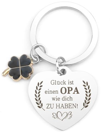 Wixelon Vatertagsgeschenk für Opa,Opa Geschenk,Geschenk Opa,Geschenke für Opa,Opa Geschenk Geburtstag,Schlüsselanhänger Opa,Oma und Opa Geschenke,Geschenke für Oma und Opa,Weihnachtsgeschenke Opa