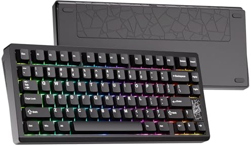 Chilkey Slice75 HE Gaming-Tastatur: 75 % Hall-Effekt, magnetische Aluminium-Tastatur mit Gateron Jade Pro Switch, Rapid Trigger, 8K Polling, Per-Key RGB Custom Key Board für Game Office (schwarz)