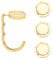 4 Pack Handbag Hooks for Tables – Foldable Bag Hook Holder – Portable Zinc Alloy Table Hook for Handbags Purses – Gold