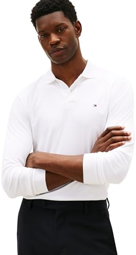 Tommy Hilfiger Herren Poloshirt Langarm Liquid Cotton Regular Fit