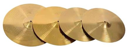 JISADER Platillo para batería, platillos Hi Hat, piezas nítidas, accesorio para instrumentos musicales, platillo de práctica para ensayo e interpretación, 14inch 16inch 18inch