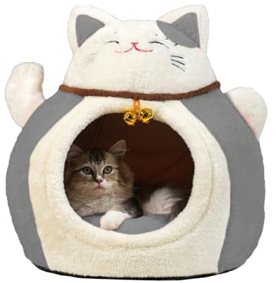 Wärmendes Katzenbett Warmes Weiches Halbgeschlossenes