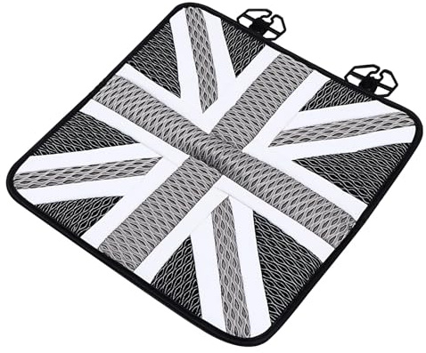 NUOBESTY Autositzmatte aus Union Jack Muster mit Atmungsaktive und Sommeratmosphäre Sommer Sitzkissen Ice Silk Kühlen Komfort Luxuriöses Design im Auto