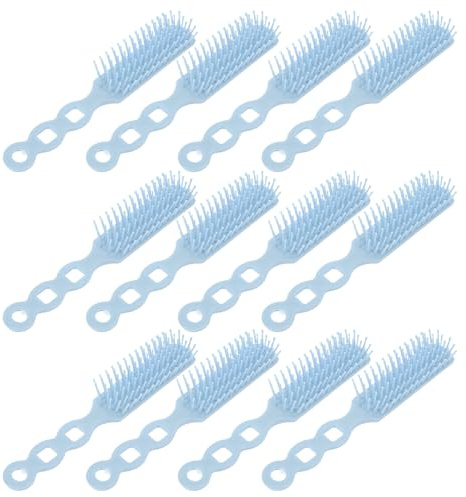 VALICLUD 12 Stück Antistatisches Haarbürsten Hitzebeständiger Kunststoff Stylingkamm für Friseure und Damen Professionelles Entwirren Glätten und Haarpflege Tool für Salon und Alltag