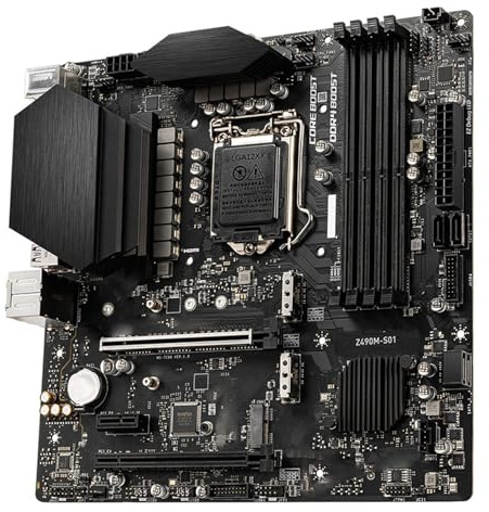Carte mère Carte mère Fit for MSI Z490M S01 Intel Z490 DDR4 LGA 1200 Micro ATX
