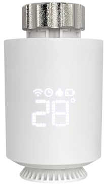 TRDEWR Tuya Smart ZigBee 3.0 Thermostatic Radiator Valve TRV Zigbee Thermostat Radiator Valve Temperature Controller Heating And Hot Water Boost(ME167)