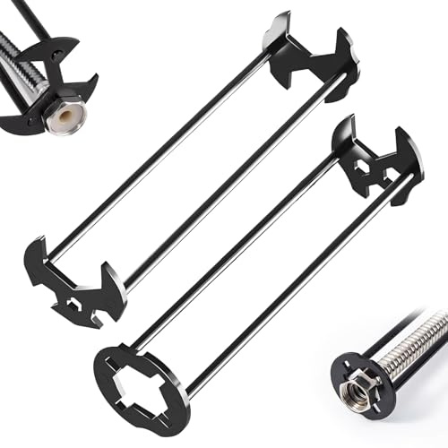 2Pcs Tap Spanner, Multifunctional Sink Wrench 360° Rotating Plumbers Tool | Metal, for Under Sink/Kitchen/Bathroom Plumbing
