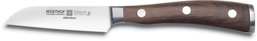 Wüsthof Gemüsemesser, Ikon (4984), 8 cm Klinge, geschmiedeter Doppelkropf, Edelstahl, Grenadill-Holz, extrem scharfes Küchenmesser