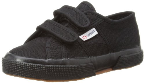 Superga 2750-JVEL CLASSIC S0003E0 Unisex-Kinder Sneaker, 996 Full Black, 35 EU / 2.5 UK