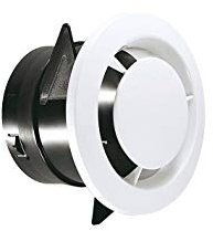 bouche ventilation - fixe - diamètre 80 mm - manchon long - atlantic 422146