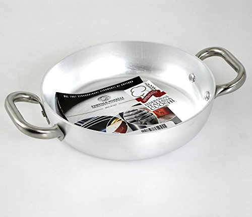 Agnelli Aluminiumpfanne mit Edelstahlgriffen 38 cm
