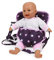 Bayer Chic 2000 Puppentragegurt für Baby-Puppen, Puppentrage, Puppenzubehör, Stars lila