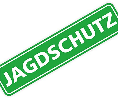 Magnetschild Magnettafel Jagdschutz 300x70 mm 0,9 mm stark haftend runde Kanten