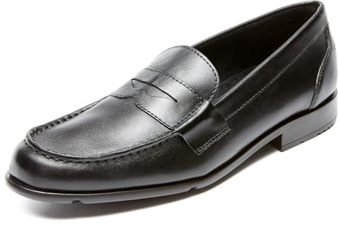 Rockport Klassischer Penny-Loafer für Herren, schwarz 2, 47.5 EU