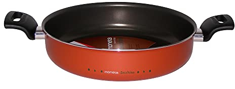 Moneta Zecchino Tegame a 2 manici, Alluminio Alimentare, Marrone, Diametro 28 cm