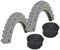 KENDA Set: 2 x Psycho GRAU Fahrrad MTB Reifen 26x1.95 + SCHLÄUCHE m. Autoventil