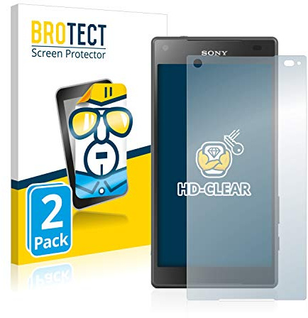 BROTECT (2 Stück Schutzfolie für Sony Xperia Z5 Compact Displayschutz Folie Made in Germany, Ultra-Klar