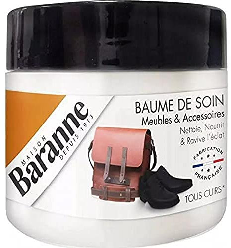Baranne - Baume de Soin - Entretien Chaussures Cuir - Meubles et Surfaces - Pot de 250 ml
