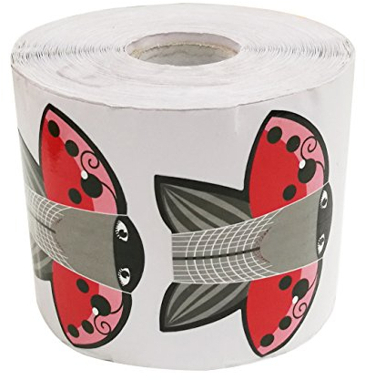 Crisnails® 300 Moldes de Mariposa Autoadhesivos para Manicura,
