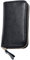 iSuperb Portachiavi in Pelle Raccoglitore Chiave Cuoio con Cerniera Chiave Caso Cuoio per Uomo e Donna Portachiavi Uomo Pelle11.5x6.5x2.2cm (Nero