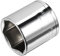 Sourcingmap 3/8-Inch Drive 24mm 6-Point Shallow Socket, Metric, Cr-V