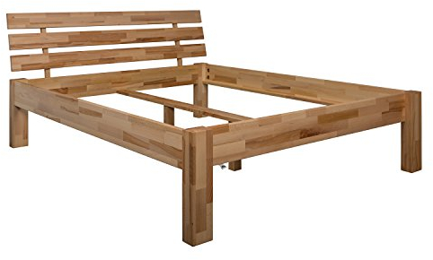 Schwarzwald Massivholz Kernbuche Comfort Bett Beethoven 50 cm hoch, biogeölt, 180 x 200 cm