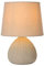 LUCIDE RAMZI - Tischlampe - Ø 18 cm - 1xE14 - Beige