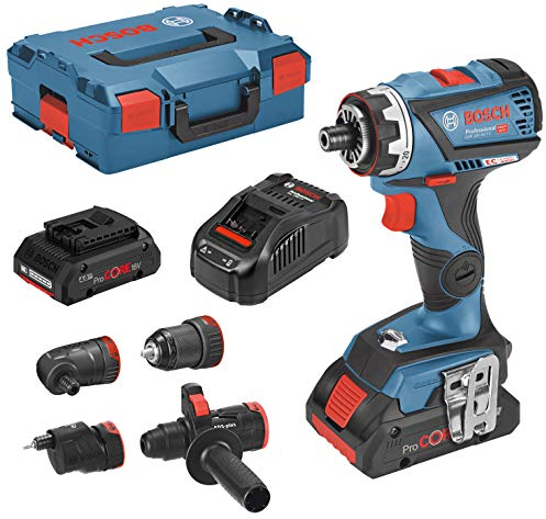 Bosch Professional 06019G7106 GSR 18V-60 FC Perceuse-visseuse sans Fil 18 V 4 Ah Li-ION + 2 Batteries, Mallette, Bleu