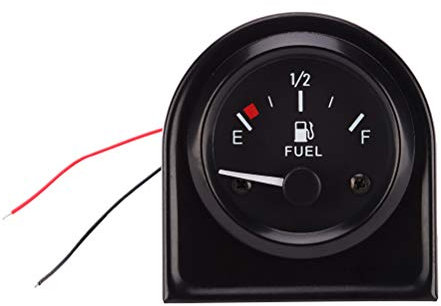 Auto Gauges Car Gauges Voltmeters V Gauge Backlight Level Gauge Universal Fuel Gauge Fuel Level Gauge for Boat Fuel Level Gauge with Sensor Marine Fuel Indicator Light